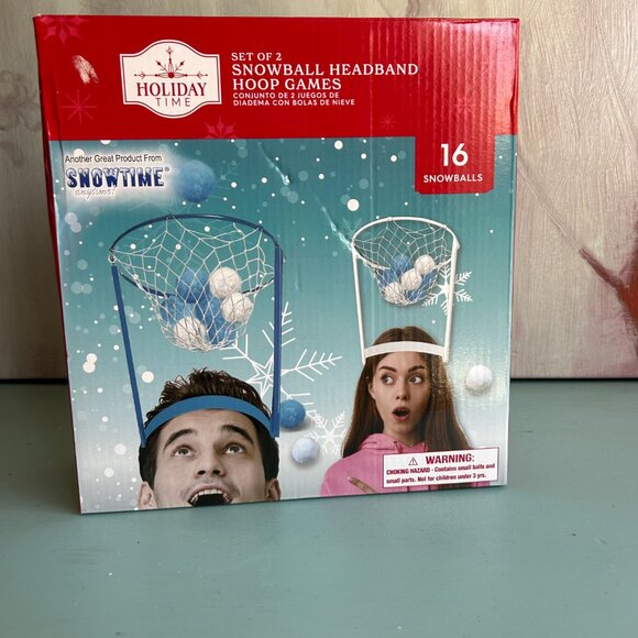 NEW in box Snowball Toss Headband Game Family Fun Christmas Game NEW IN BOX - Picture 6 of 8